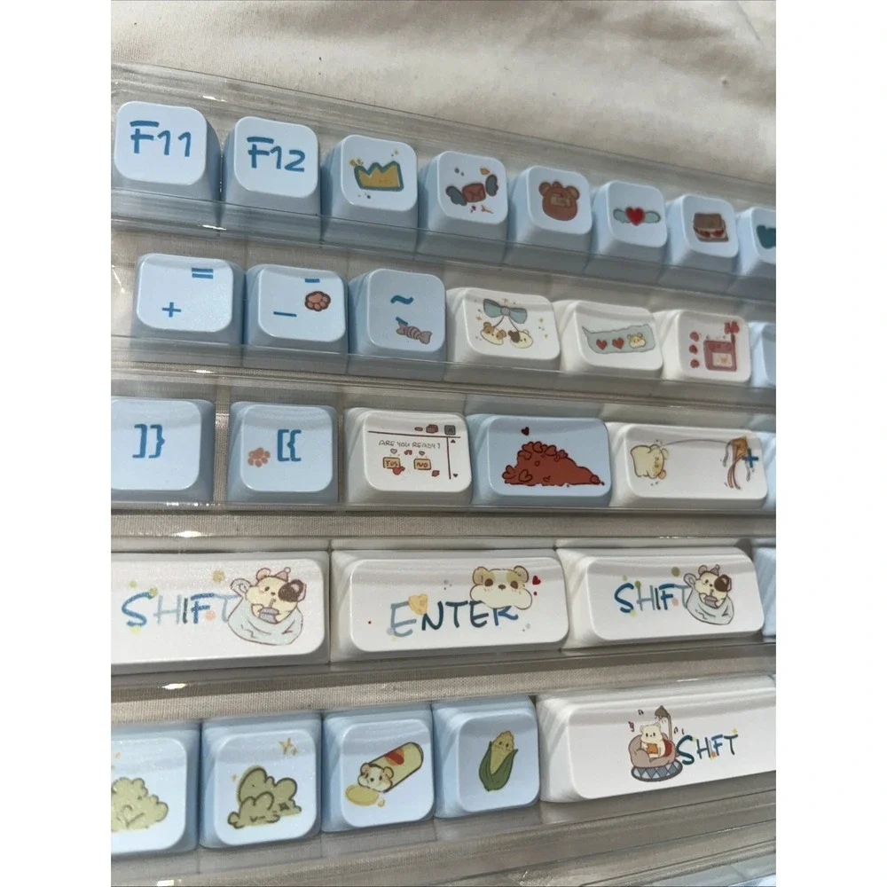 Cartoon Chiikawa Keycap For Mechanical Keyboard Hamster Cutee Keys Key Cap Gifts